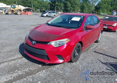 2014 Toyota Corolla Le z USA, uszkodzony, nr VIN 2T1BURHE8EC115105